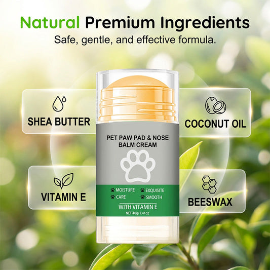🔥Hot Sale 50% OFF🔥 Moisturizing Pet Paw Balm Stick – Coconut & Beeswax, Lick-Safe, No-Mess 🐾