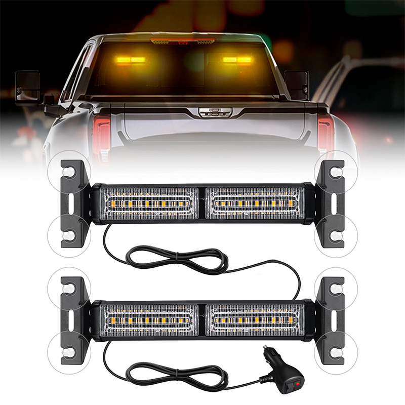 ⏳🔥LIMITED-TIME 50% OFF! ⏰LED Strobe Light Bar – High-Visibility, 18 Flash Patterns & Suction Mount – For Emergency & Work Vehicles ⚠️