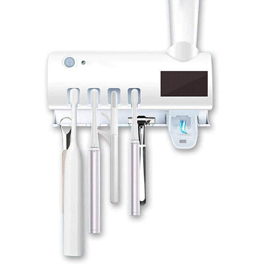 🎉 2026 Sale — Over 33,000 Sold!🦷 Wall‑Mounted UV Toothbrush Sanitizer‑No‑Drill 3‑in‑1 Bathroom Holder 🚿