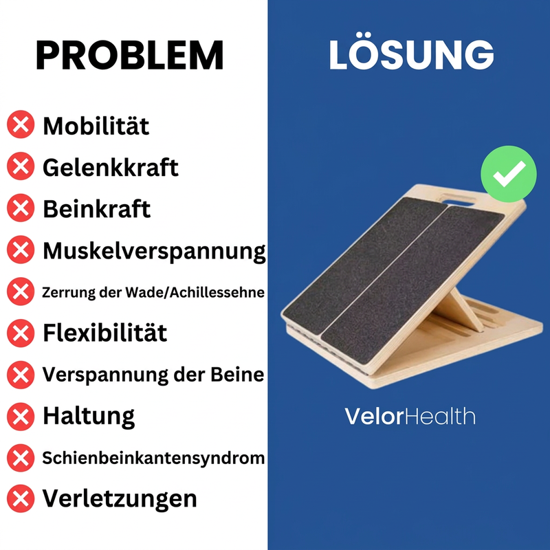 📢📢50% RABATT !!⏰Verstellbares schräges Holzbrett zum Dehnen der Waden