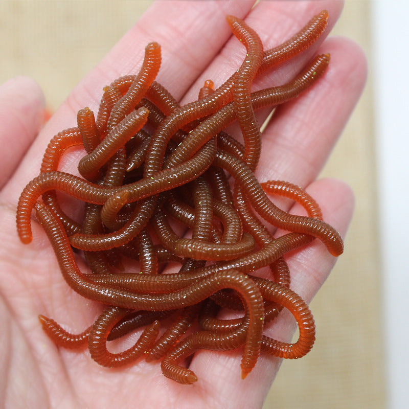 🌊 LIMITED-TIME 50% OFF ✨ Simulation Earthworm Soft Lures — Scented, Lifelike, Durable TPR