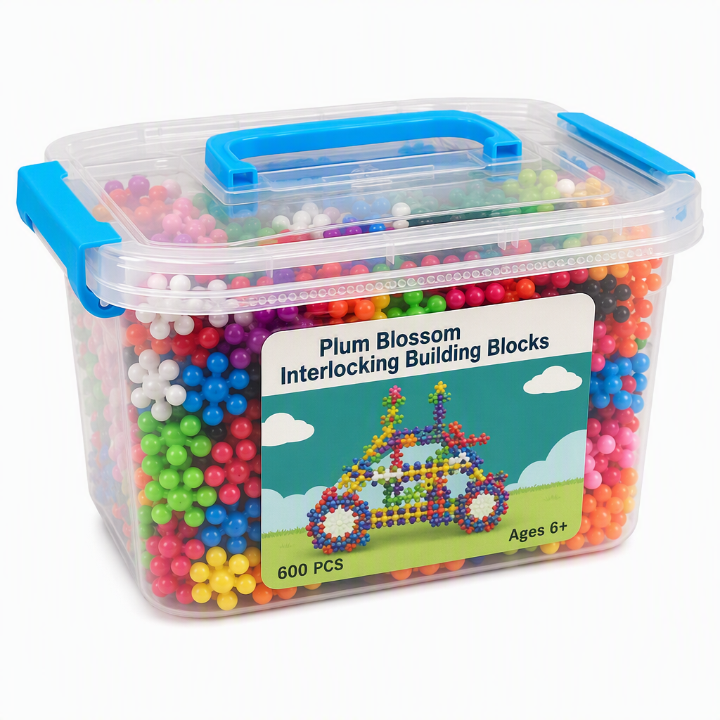 ❄️ LIMITED-TIME 50% OFF! 🧩 Kids 3D Interlocking Snowflake Building Blocks – Stable Build, Burr-free, Colorful ✨