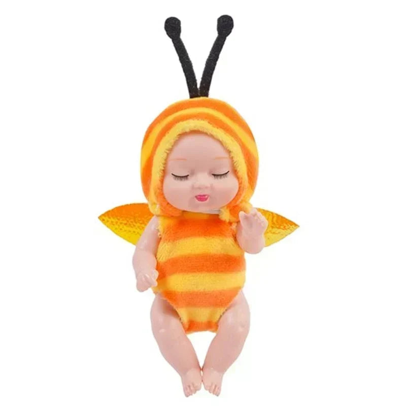 🎁50% OFF NOW! Mini Reborn Baby Dolls Set – Lifelike Realistic Tiny Dolls with Cute Animal Bathrobe Outfits, Perfect Kids Gift Box