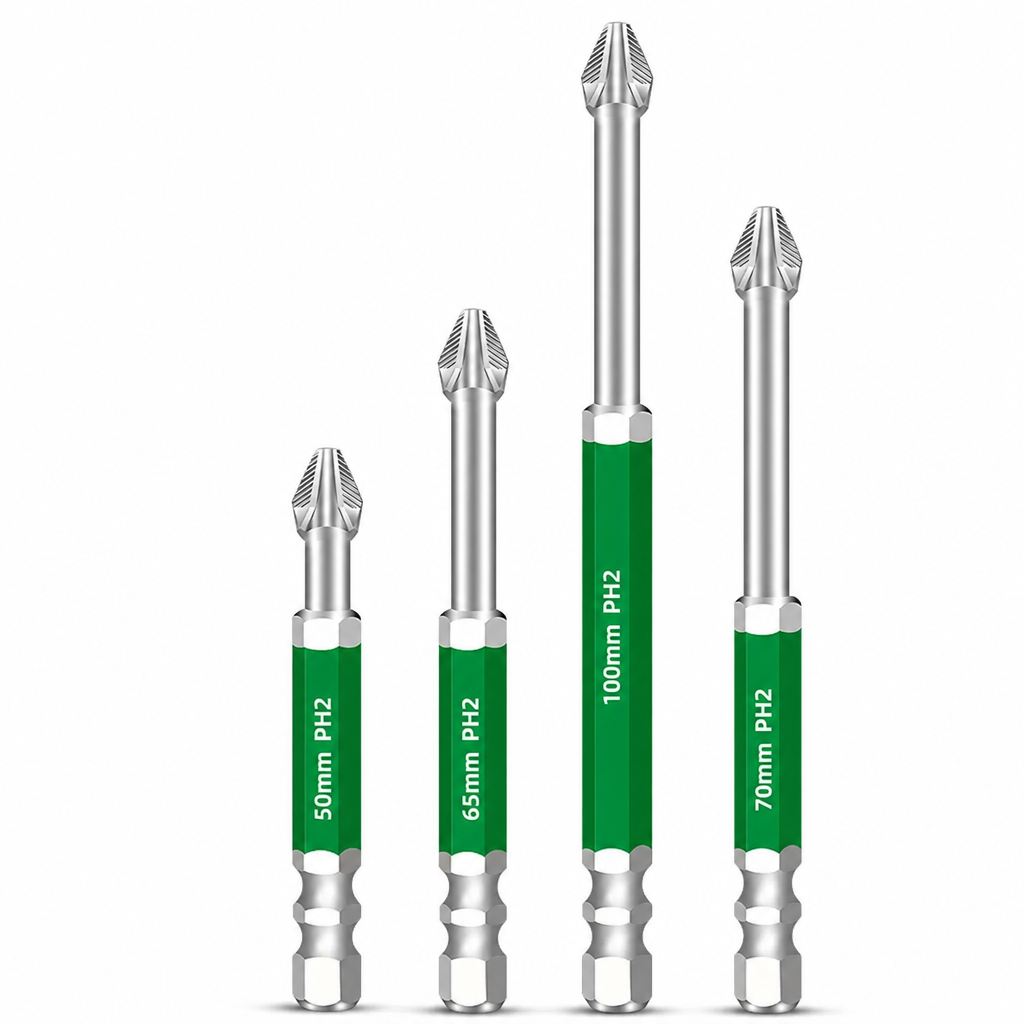 🔥 50% OFF 🔧 Magnetic Phillips Screwdriver Bit Set – Impact Resistant Non-Slip Bits for Electric Screwdrivers ✨