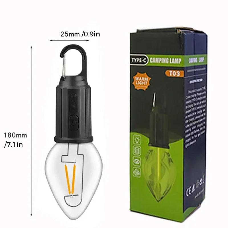 ✨Limited Time Offer ✨Outdoor Camping Hanging Type-C Charging Retro Bulb Light ✈️ Free Shipping - clarioy