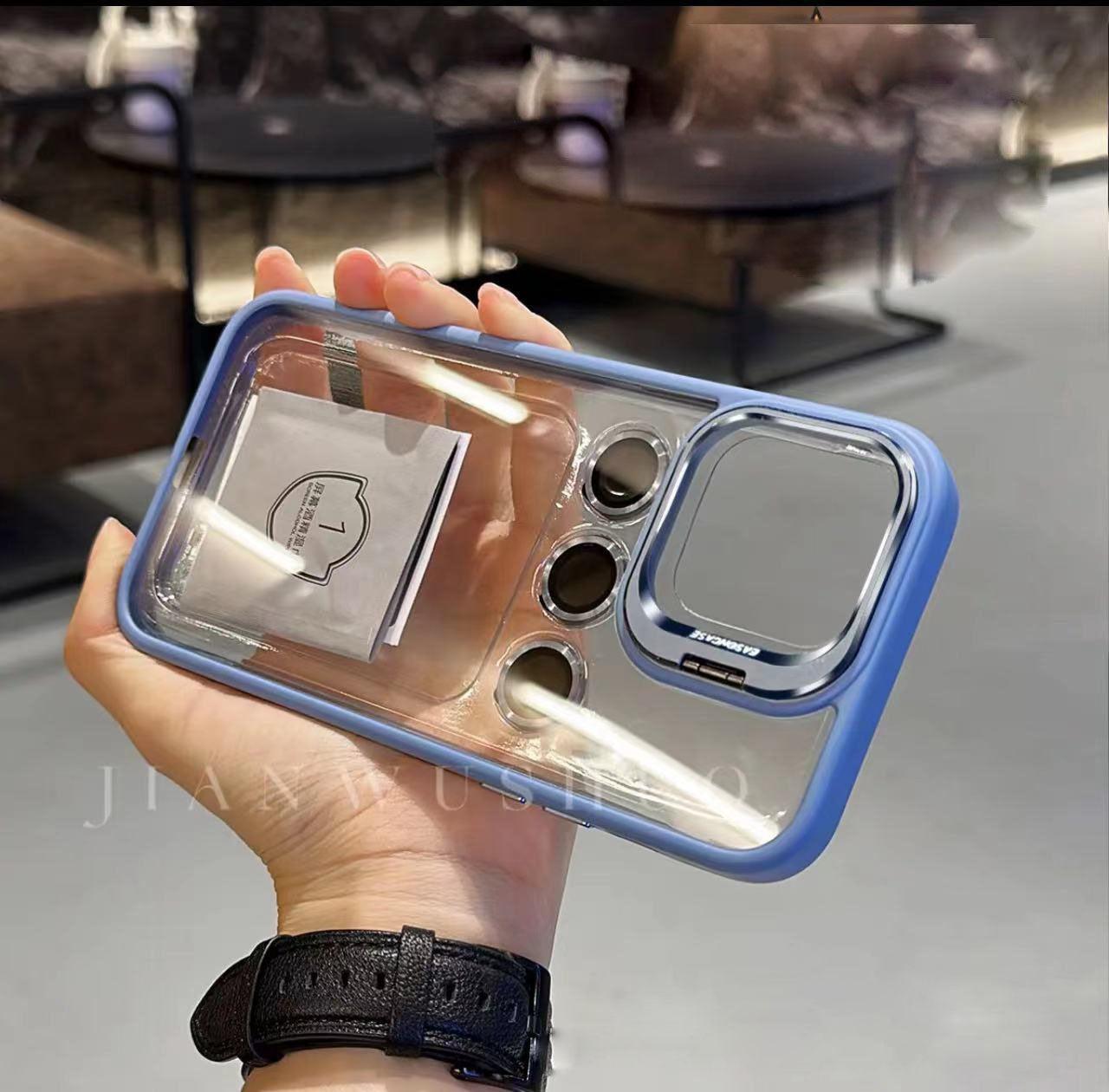 iphone case with mirror frame lens film cover - clarioy