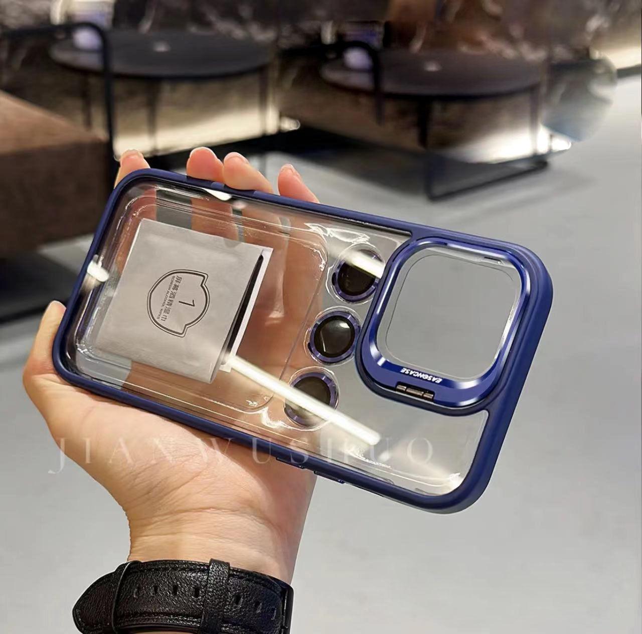 iphone case with mirror frame lens film cover - clarioy