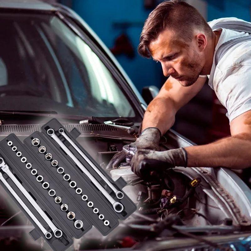 💥15pcs Adjustable Ratchet Wrench Kit🎅Great Gift🎁(Great Sale⛄Buy 2 Get 10% OFF + Free Shipping) - clarioy