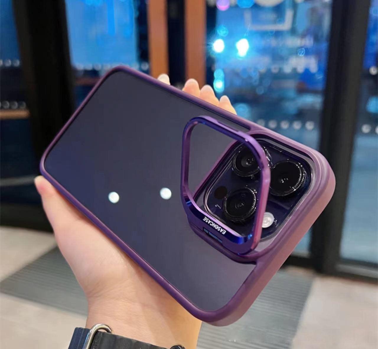 iphone case with mirror frame lens film cover - clarioy