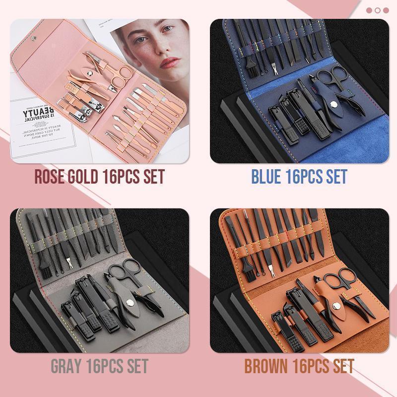 🎊Christmas Pre-sale - 50% Off🎊16 PCS Nail Care Set(Ten colors) - clarioy