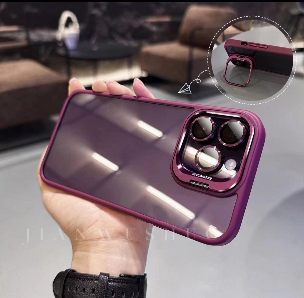 iphone case with mirror frame lens film cover - clarioy