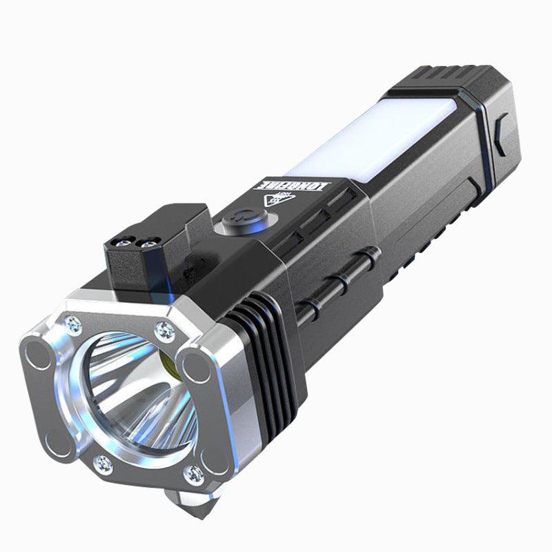 🎁2024 Christmas Hot Sale🎁🔥40% OFF🔥-Multifunctional Super Bright Rechargeable LED Flashlight Outdoor Safety Hammer - clarioy