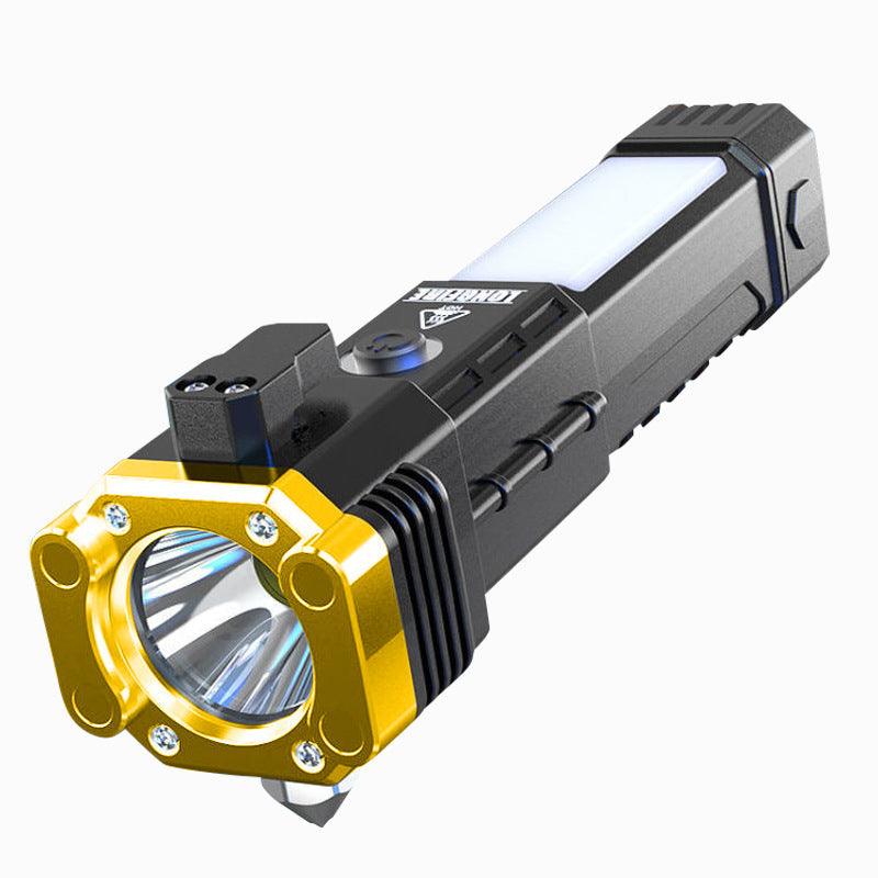 🎁2024 Christmas Hot Sale🎁🔥40% OFF🔥-Multifunctional Super Bright Rechargeable LED Flashlight Outdoor Safety Hammer - clarioy