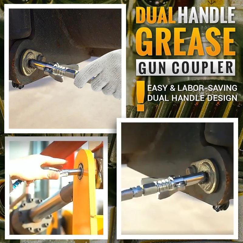 High Pressure Dual Handle Grease Gun Coupler - clarioy