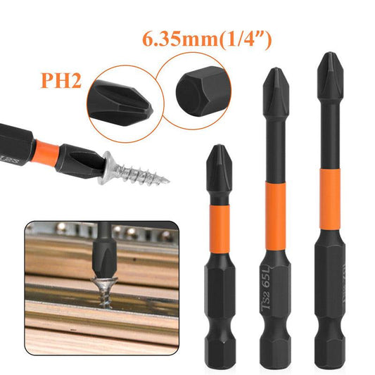 Pousbo® Magnetic Cross Impact Screwdriver Bits Set - clarioy