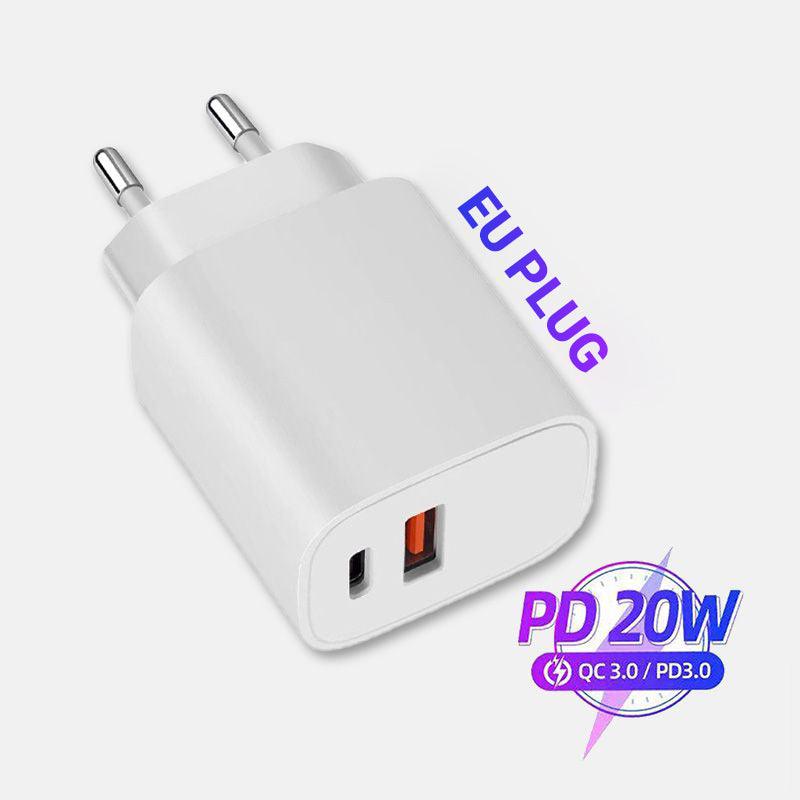 20W Fast Charger Dual-port Power Adapter - clarioy