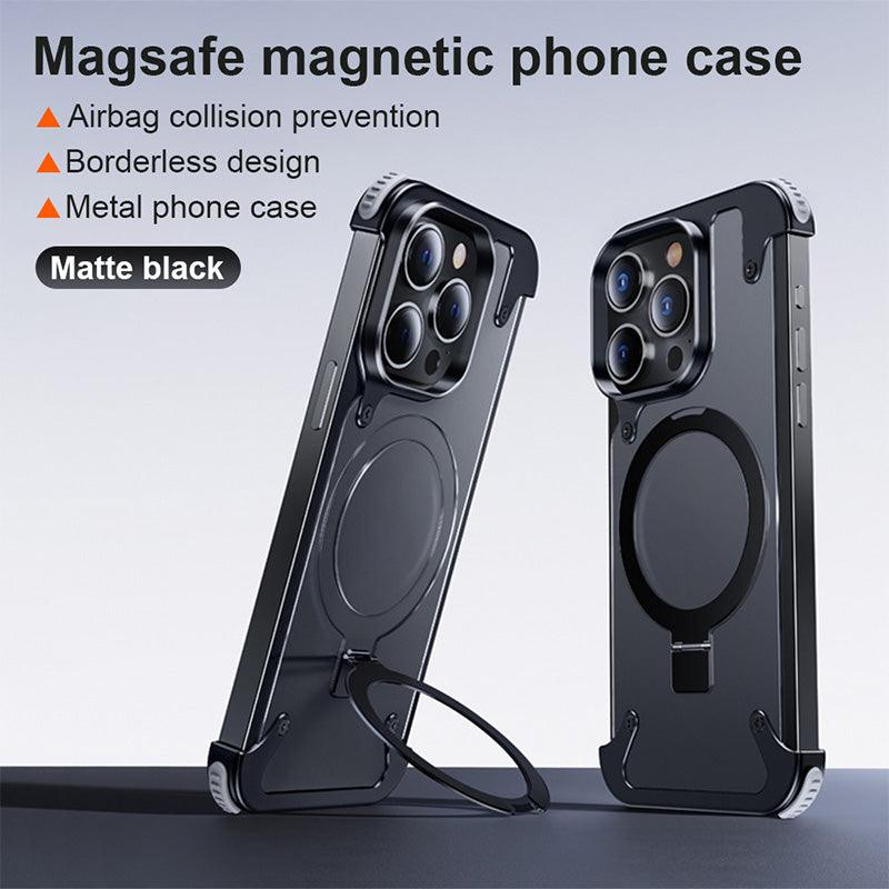 Magnetic Metal Anti-Fall Protective iPhone Case - clarioy