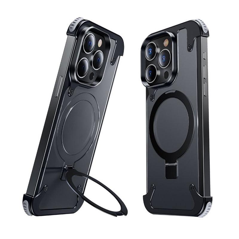 Magnetic Metal Anti-Fall Protective iPhone Case - clarioy