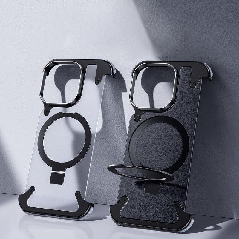 Magnetic Metal Anti-Fall Protective iPhone Case - clarioy