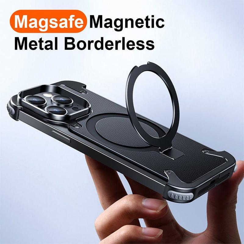Magnetic Metal Anti-Fall Protective iPhone Case - clarioy