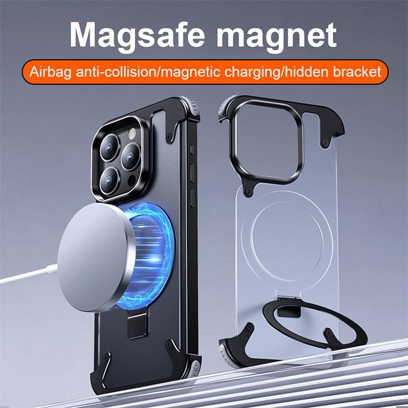 Magnetic Metal Anti-Fall Protective iPhone Case - clarioy