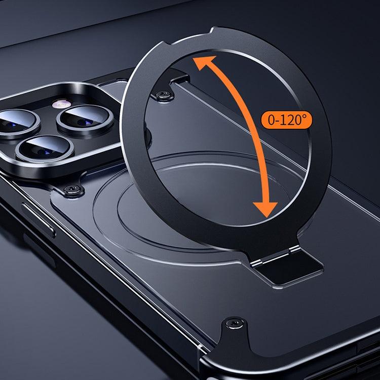 Magnetic Metal Anti-Fall Protective iPhone Case - clarioy