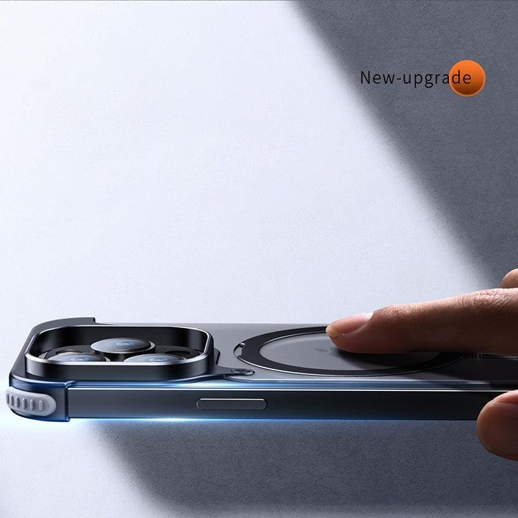 Magnetic Metal Anti-Fall Protective iPhone Case - clarioy