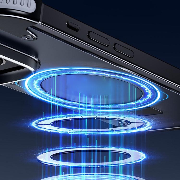 Magnetic Metal Anti-Fall Protective iPhone Case - clarioy
