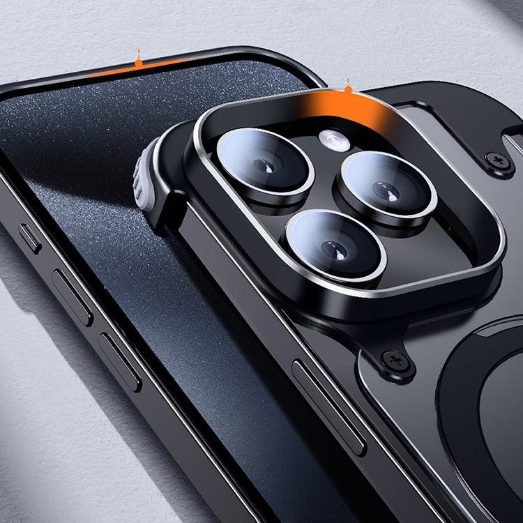 Magnetic Metal Anti-Fall Protective iPhone Case - clarioy