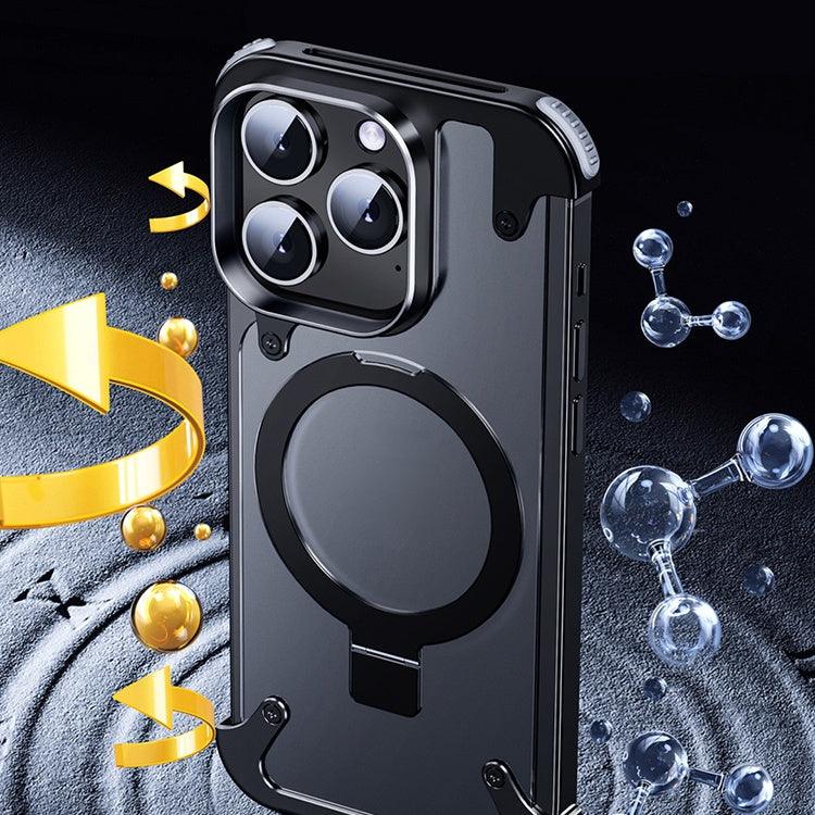 Magnetic Metal Anti-Fall Protective iPhone Case - clarioy