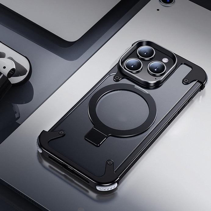 Magnetic Metal Anti-Fall Protective iPhone Case - clarioy