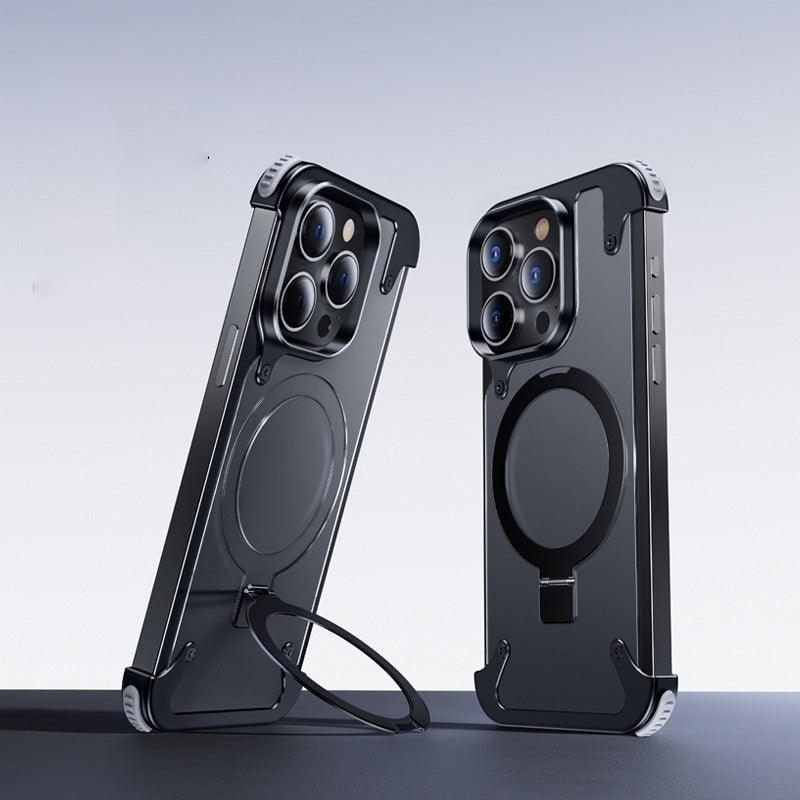 Magnetic Metal Anti-Fall Protective iPhone Case - clarioy