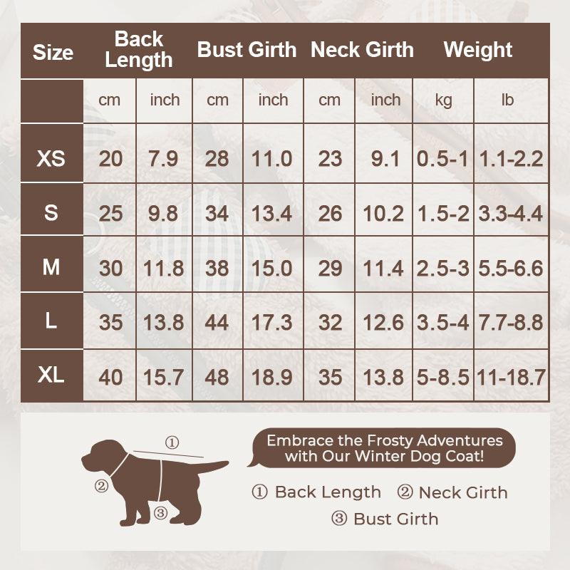 Winter Cozy Dog Coat with D-rings - clarioy