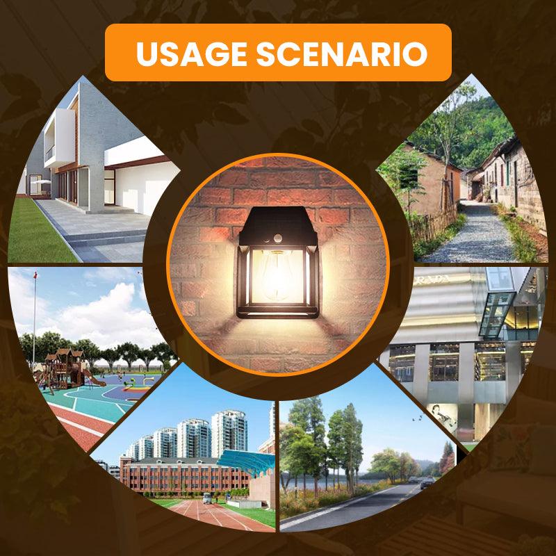 🎁Christmas Limited Discount⏳ Motion Sensor Solar Tungsten Wall Light - clarioy