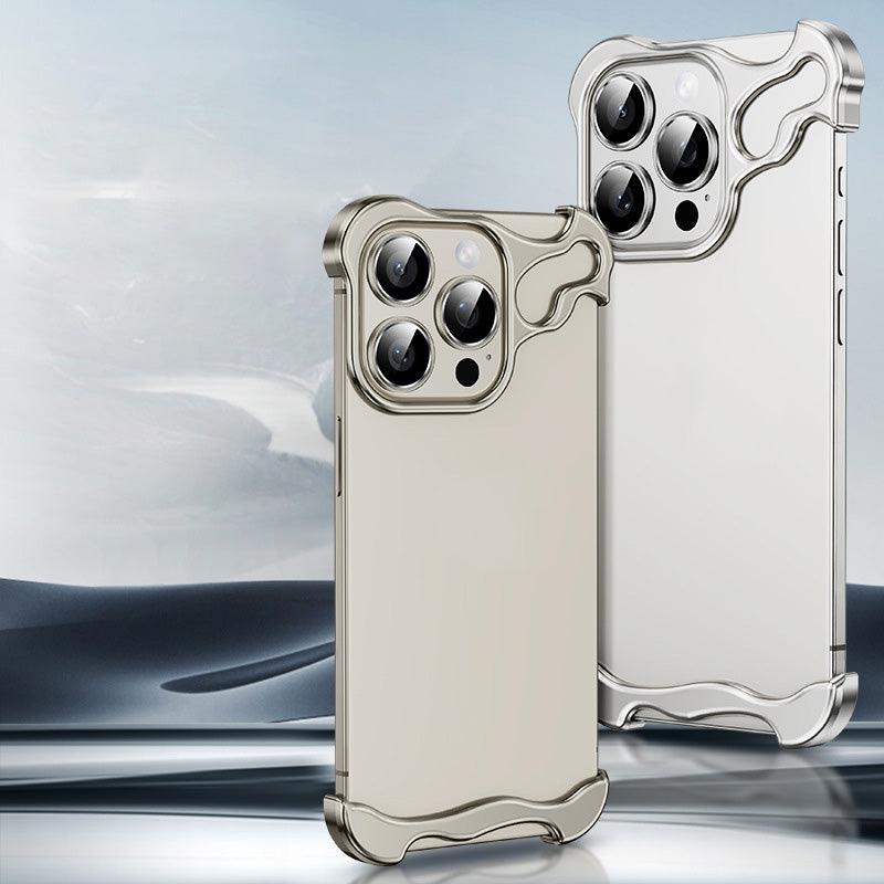 š„Free lens filmš„Special-Shaped Metal Corner Pad Anti-Fall Phone Case for iPhone - clarioy