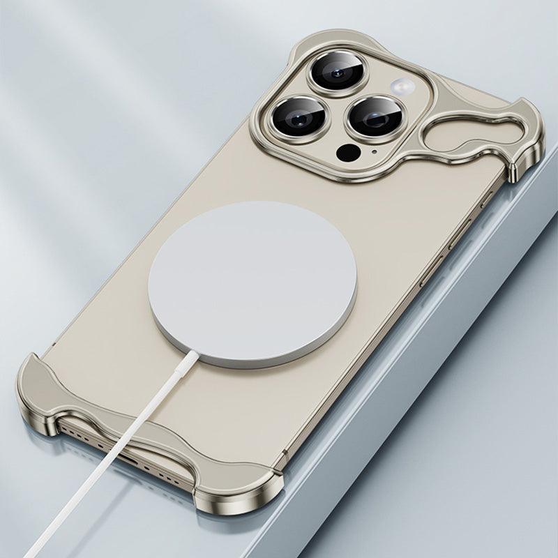 š„Free lens filmš„Special-Shaped Metal Corner Pad Anti-Fall Phone Case for iPhone - clarioy