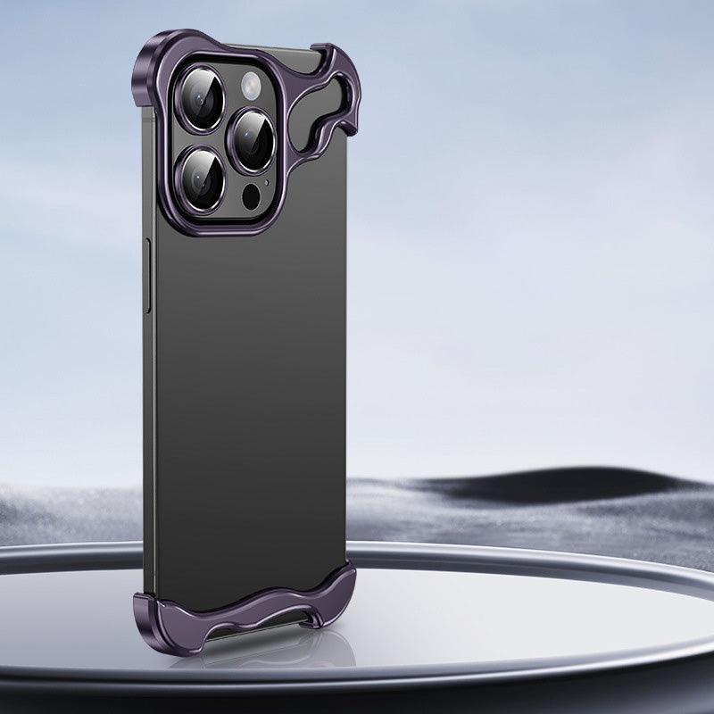 š„Free lens filmš„Special-Shaped Metal Corner Pad Anti-Fall Phone Case for iPhone - clarioy