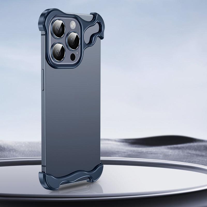 š„Free lens filmš„Special-Shaped Metal Corner Pad Anti-Fall Phone Case for iPhone - clarioy