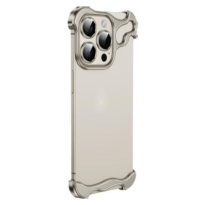 š„Free lens filmš„Special-Shaped Metal Corner Pad Anti-Fall Phone Case for iPhone - clarioy