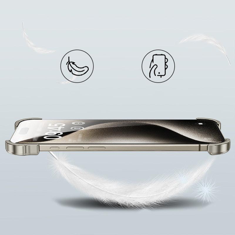 š„Free lens filmš„Special-Shaped Metal Corner Pad Anti-Fall Phone Case for iPhone - clarioy