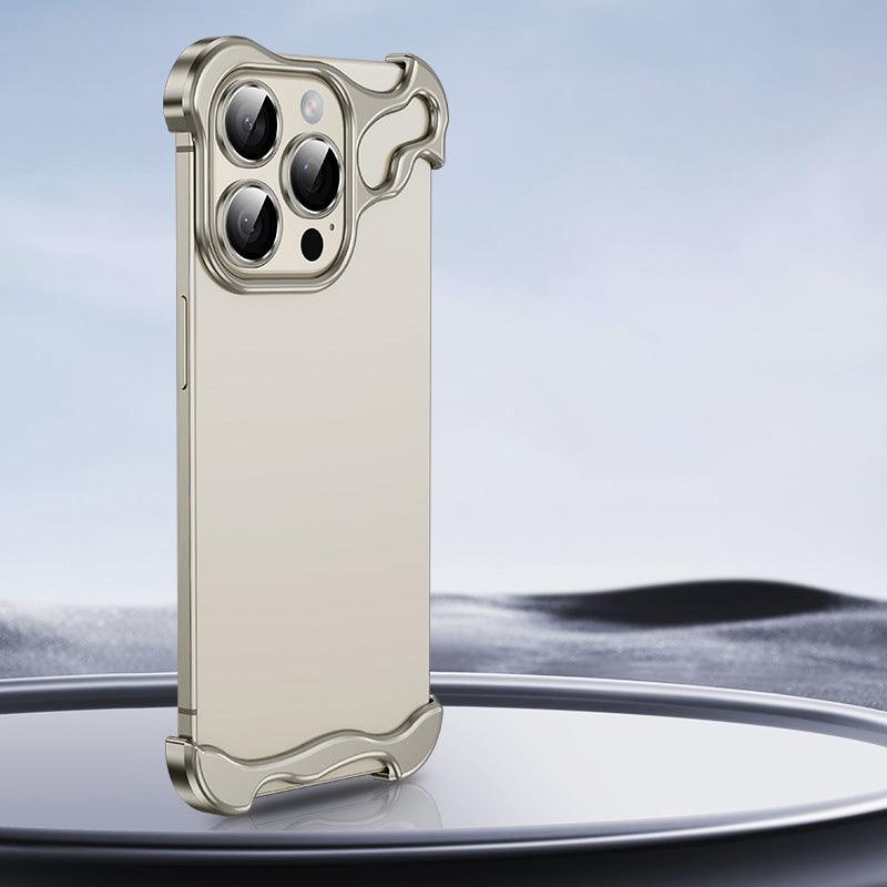 š„Free lens filmš„Special-Shaped Metal Corner Pad Anti-Fall Phone Case for iPhone - clarioy