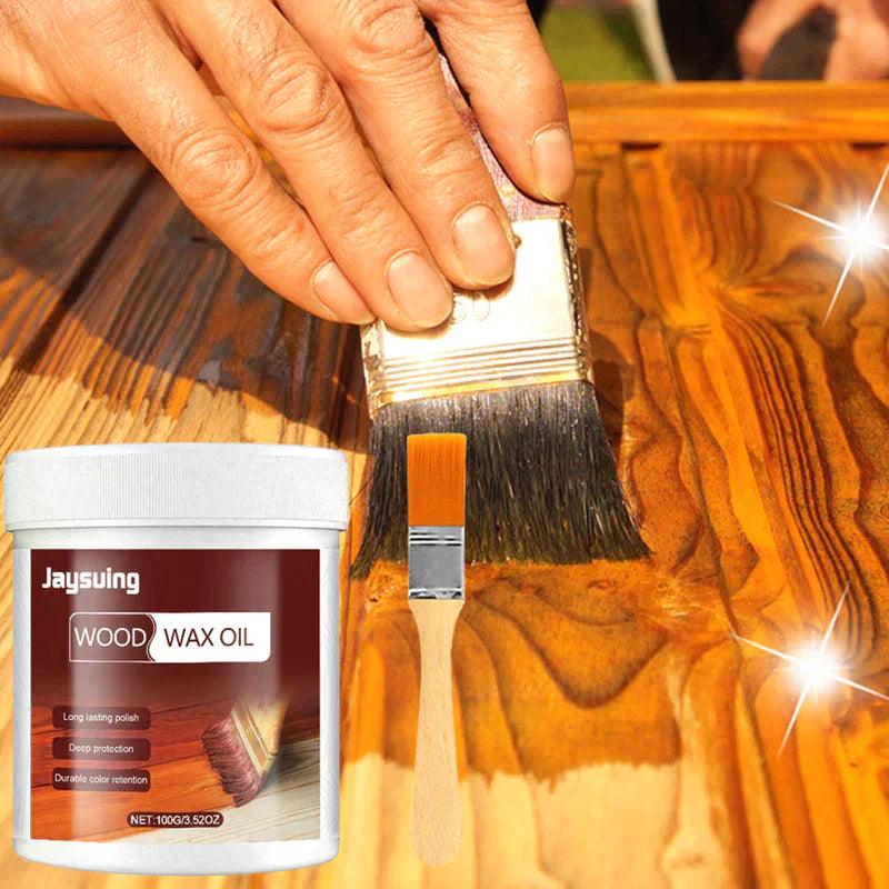 Wood Cleaner & Polish 3.5 Oz- Comes with Premium Brush - clarioy