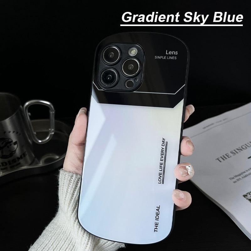 Glass Gradient Phone Case for iPhone - clarioy
