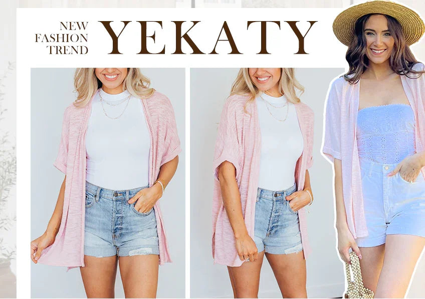 🧥 LIMITED-TIME 50% OFF! ✨ 2026 Stylish Flowy Short Sleeve Cardigan – Lightweight, Breezy, Versatile Layering Piece 🌸