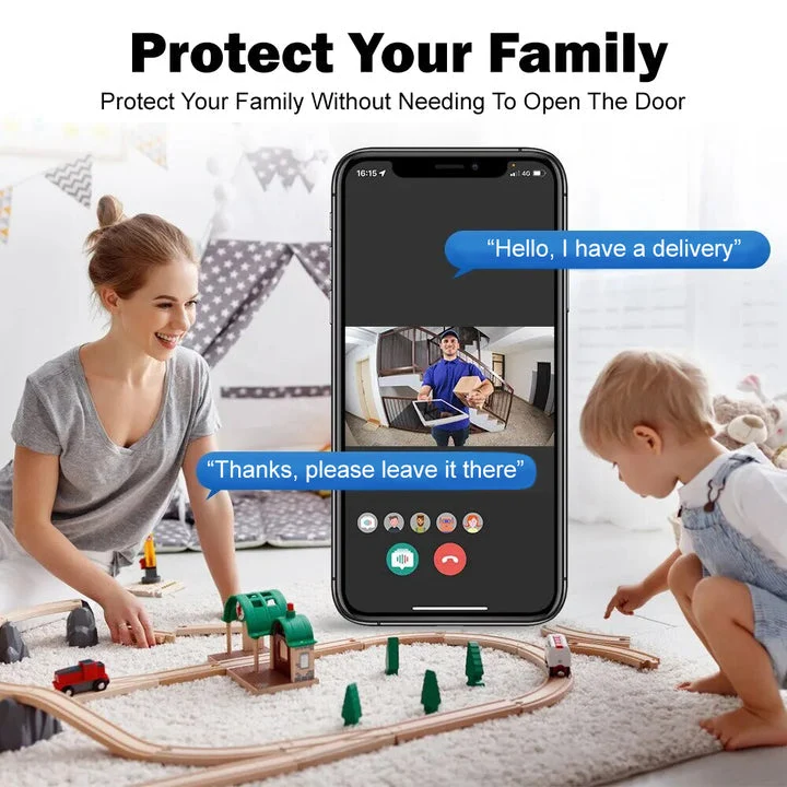 🎁🎁LAST DAY SPECIAL PRICE!Wireless Video Doorbell with Monitor