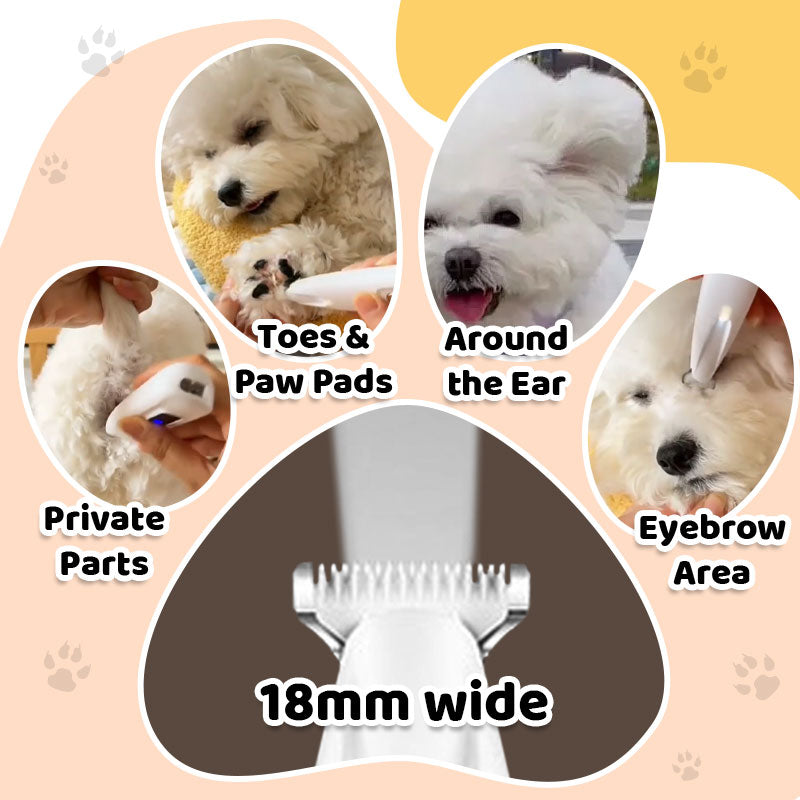 Waterproof Rechargeable Pet Shaver with LED Light(Common to cats and dogs)