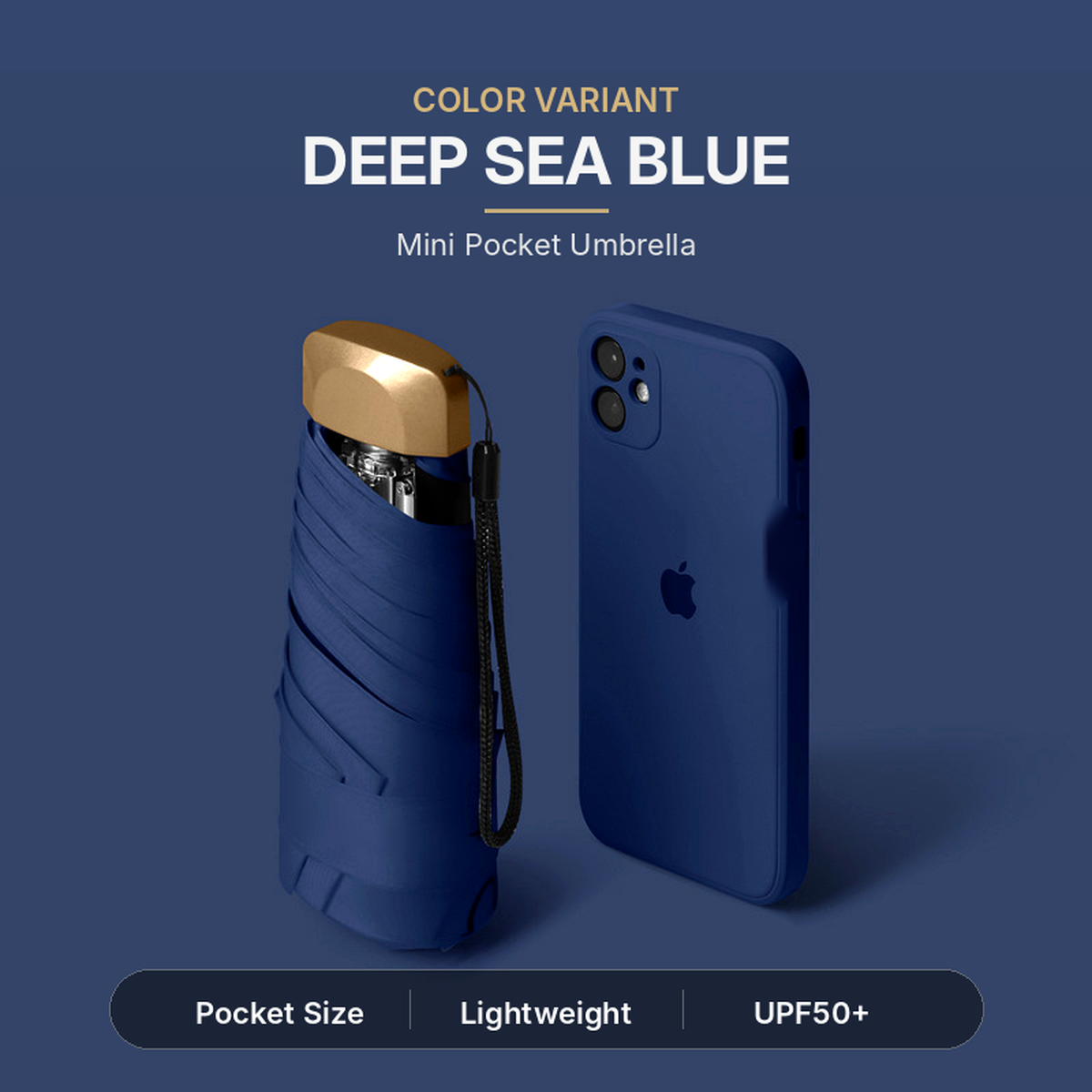 Dual-Purpose Portable Capsule Umbrella