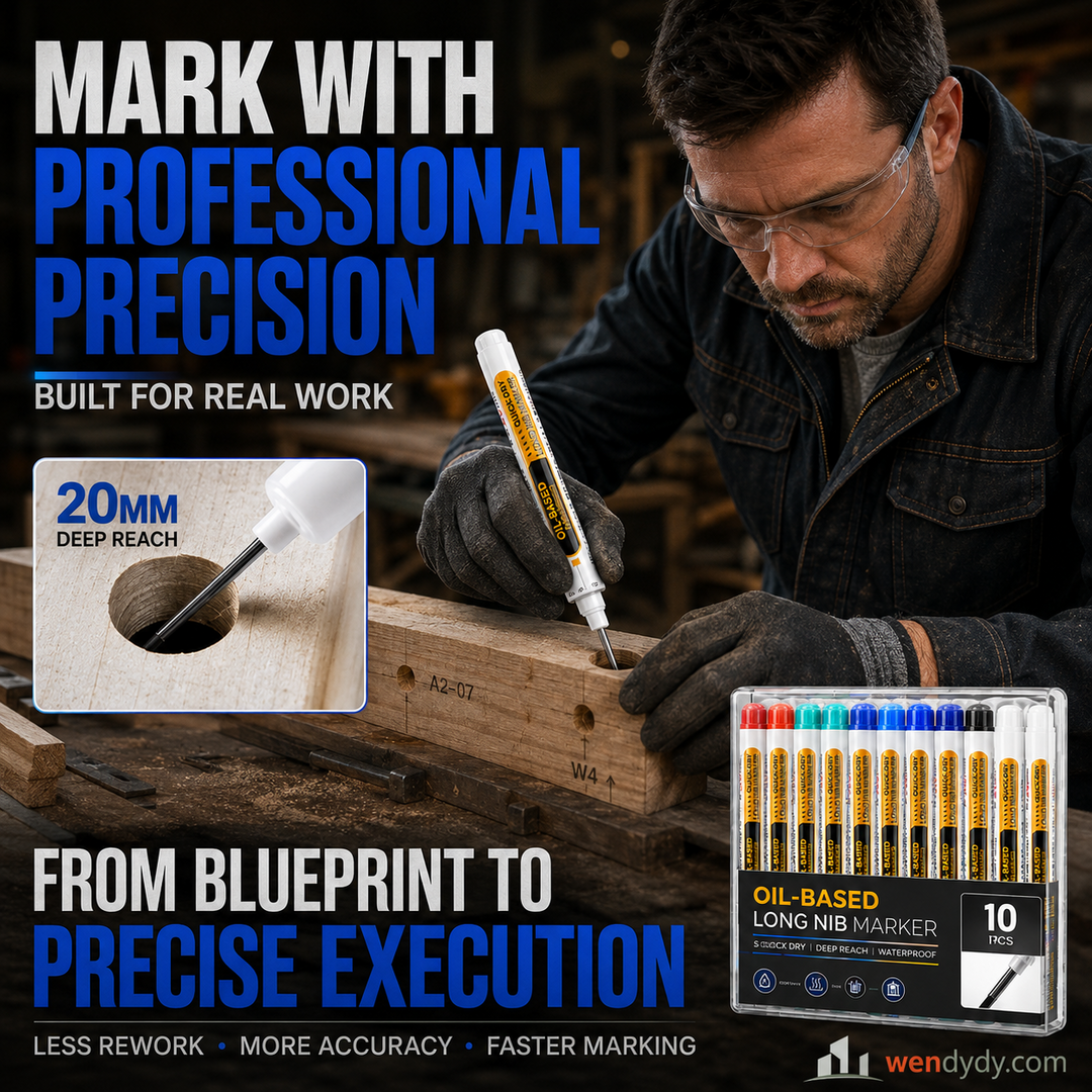 ⏳🔥LIMITED-TIME 50% OFF! ⏰Precision Tip Quick-Dry Oil-Based Marker Pen