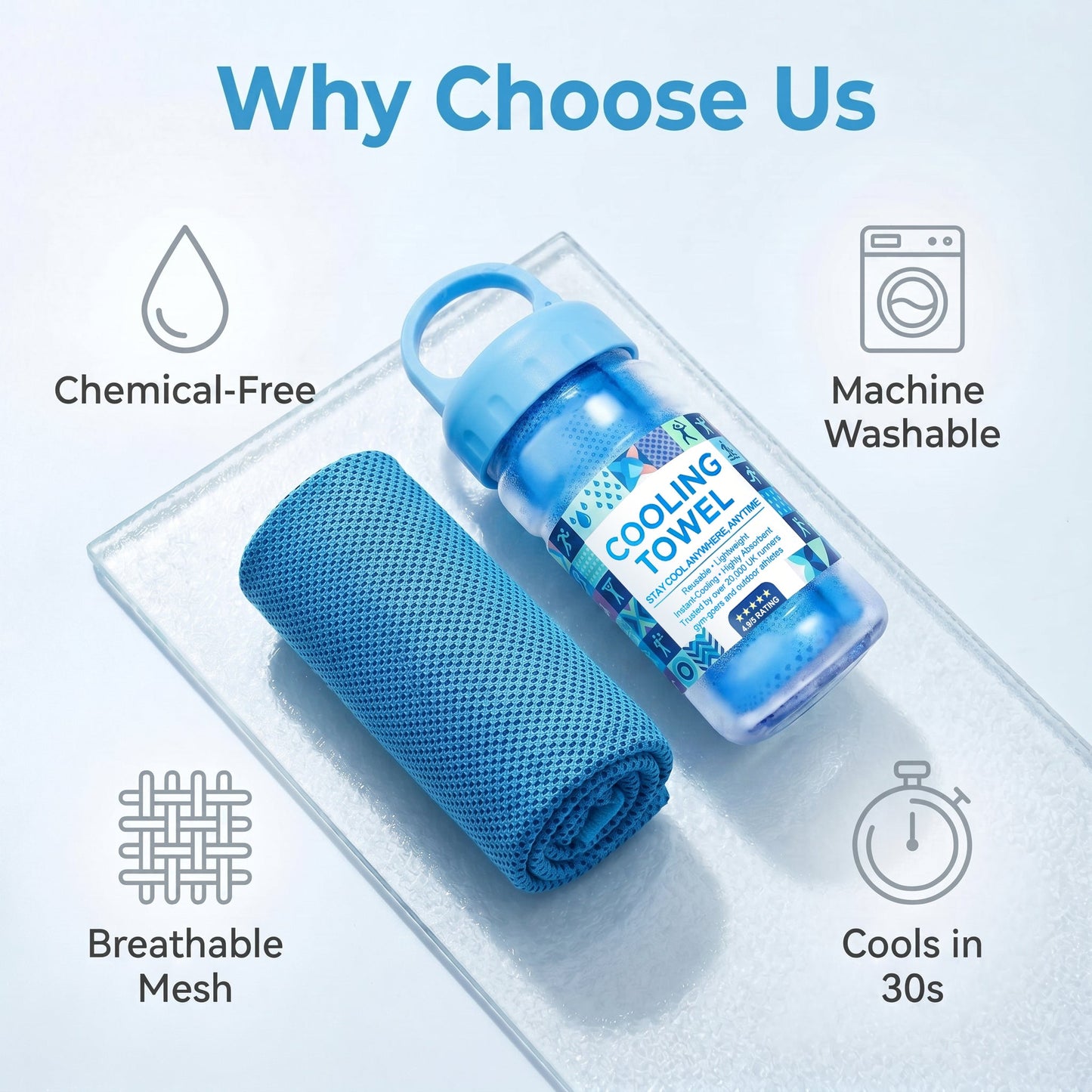 💦Summer Hot Sale - BUY 1 GET 1 FREE!!⚡50K+ SOLD!❄️Cold Sweat Towel You Can Use Anywhere, Anytime! Reusable Soft Absorbent Cooling Portable