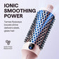 Ionic hair brush with frizz reduction, boosts shine, smooths hair, clarioy homeware product